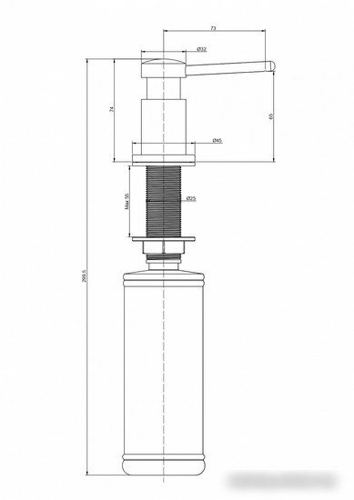 Дозатор для жидкого мыла Paulmark Brevit D005-431(WH) (белый/белый матовый)