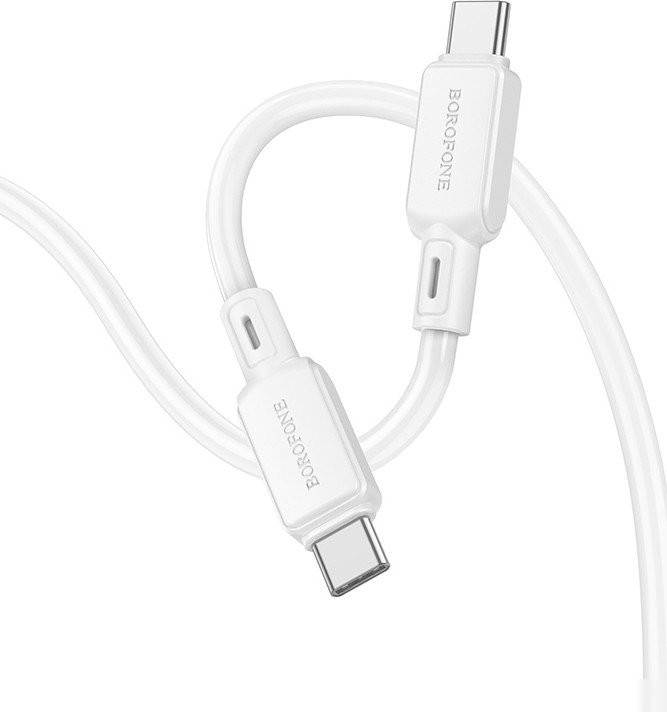 Кабель Borofone BX94 USB Type-C - USB Type-C (1 м, белый)