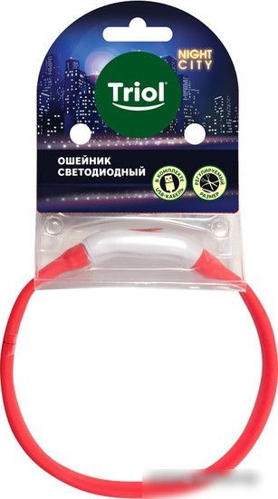 Ошейник Triol Night City Звезды 11271027 (S, красный)