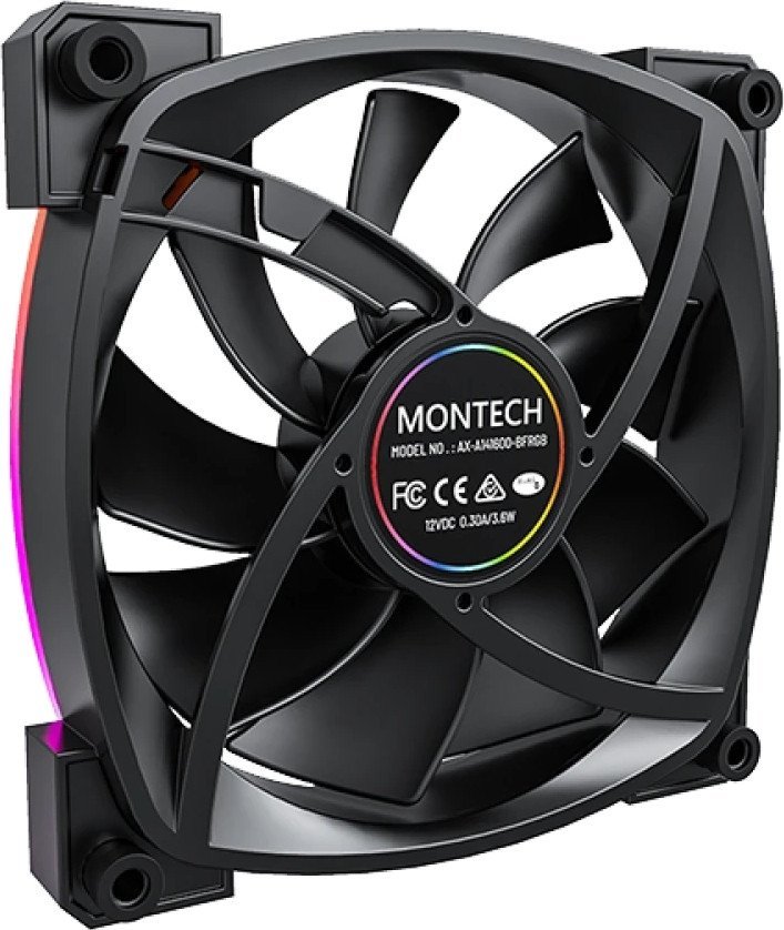 Вентилятор для корпуса Montech AX140 PWM (черный)
