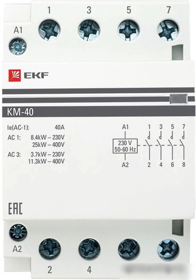 Контактор EKF PROxima KM-3-40-40