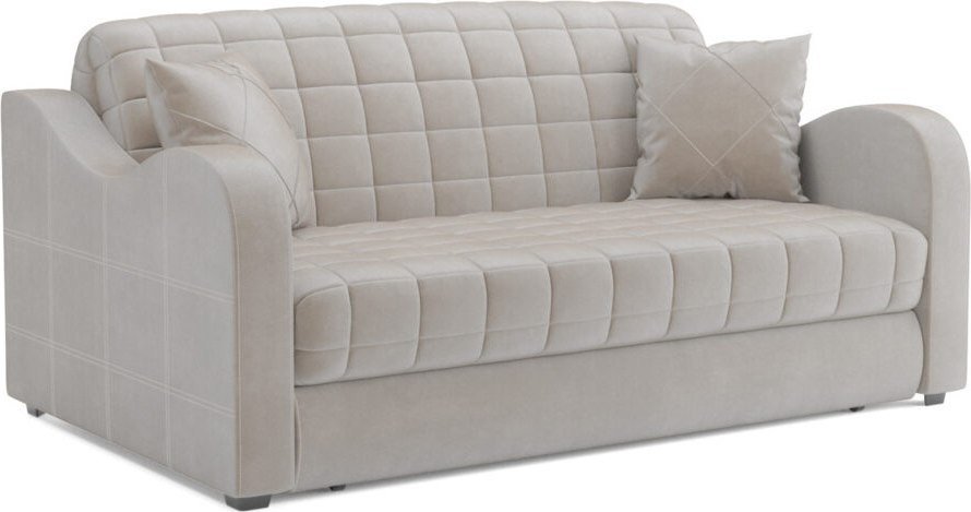 Диван Мебель-АРС Аккордеон Барон №4 НПБ 180x200 (бархат бежевый Star Velvet 6 Light Beige)