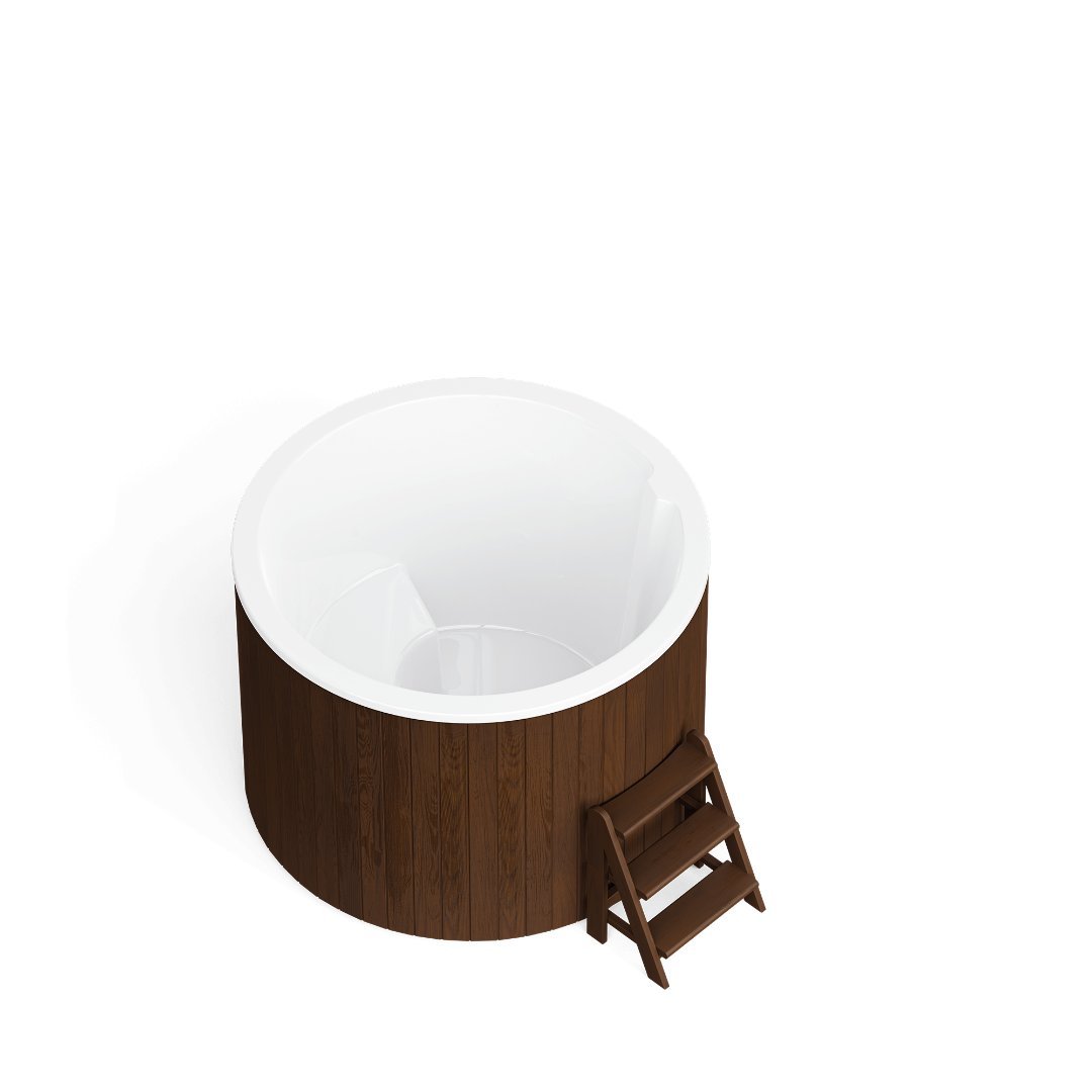 Купель PolarSpa Comfort термососна 160 Cold (темный, с аэромассажем и хромотерапией)