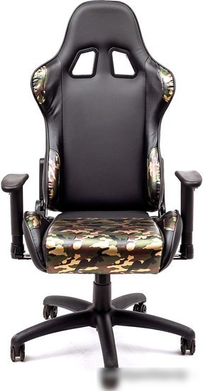 Кресло AksHome Military Eco (черный/камуфляж)