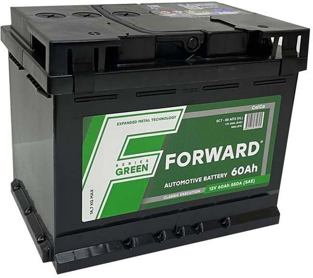 Автомобильный аккумулятор Forward Green 6СТ-60 о.п. (60 А·ч)