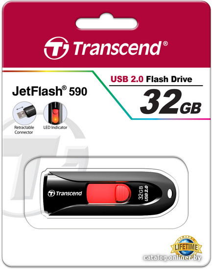 USB Flash Transcend JetFlash 590 32GB (TS32GJF590K)