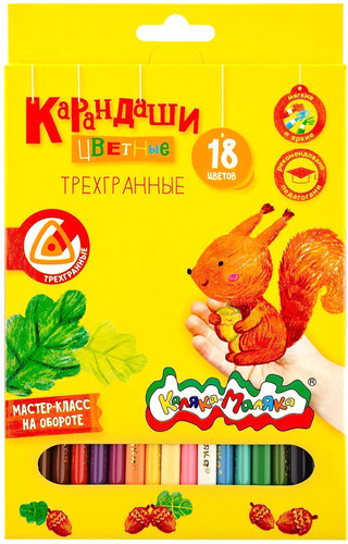 Набор цветных карандашей Каляка-Маляка КТКМ18 (18цв)