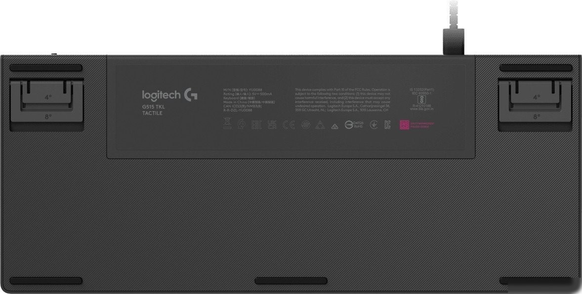 Клавиатура Logitech G515 Lightspeed TKL GL Brown Tactile 920-012872 (черный, нет кириллицы)