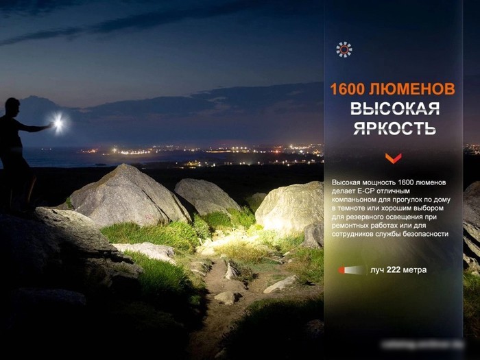 Фонарь Fenix E-CPBK