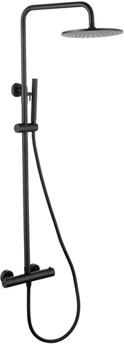 Душевая система Abber Wasser Kreis AF8160B (черный матовый)