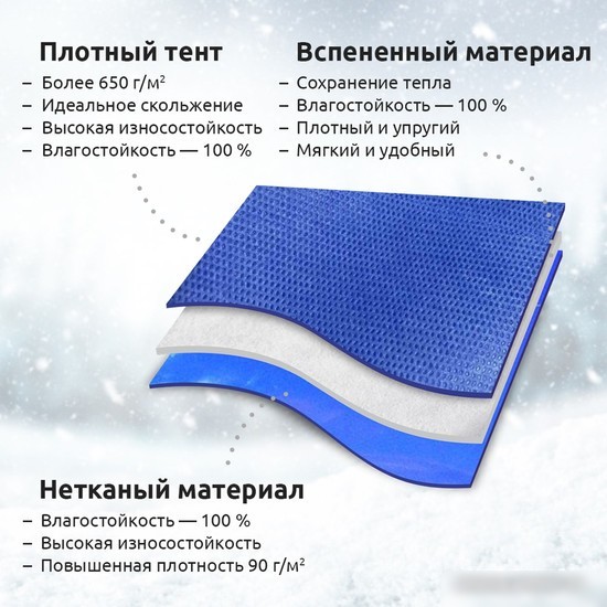 Ледянка Mega Toys МТ11517 41.5 см (темно-синий)