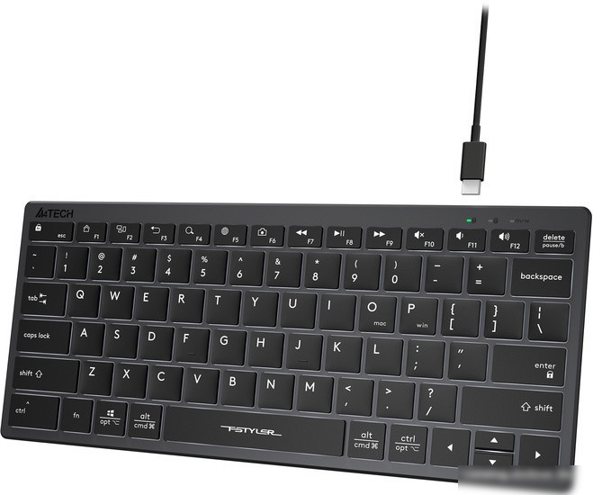 Клавиатура A4Tech Fstyler FX61 (серый/черный)