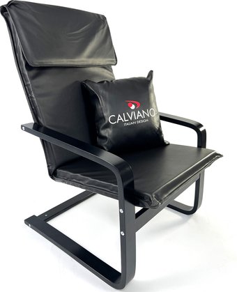 Интерьерное кресло Calviano Soft 1 (черный PU)