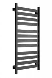 Полотенцесушитель Ростела Квадро V 50 1/2" 12 перекладин 50x120 см (черный)