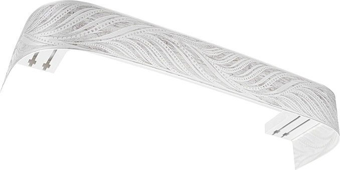 Карниз для штор Legrand Феникс 7см 2м 2р с поворотами 58139232 (платина)