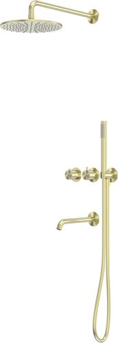 Душевая система Abber Wasser Kreis 316 AF8150BG (золото брашированное)