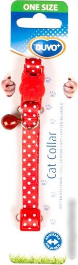 Ошейник Duvo Plus Белые точки 11166/red (красный)