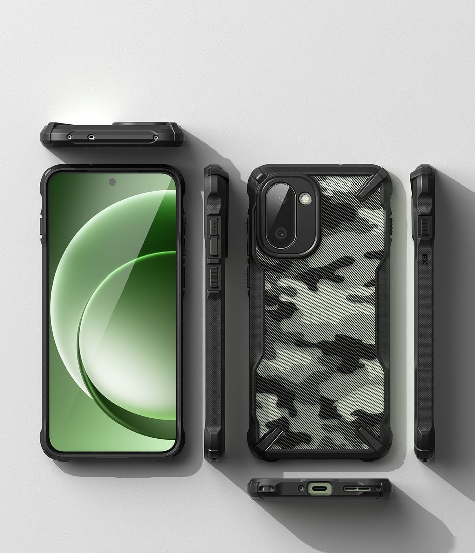 Чехол для телефона Ringke Fusion X для OnePlus 15R (Camo Black)