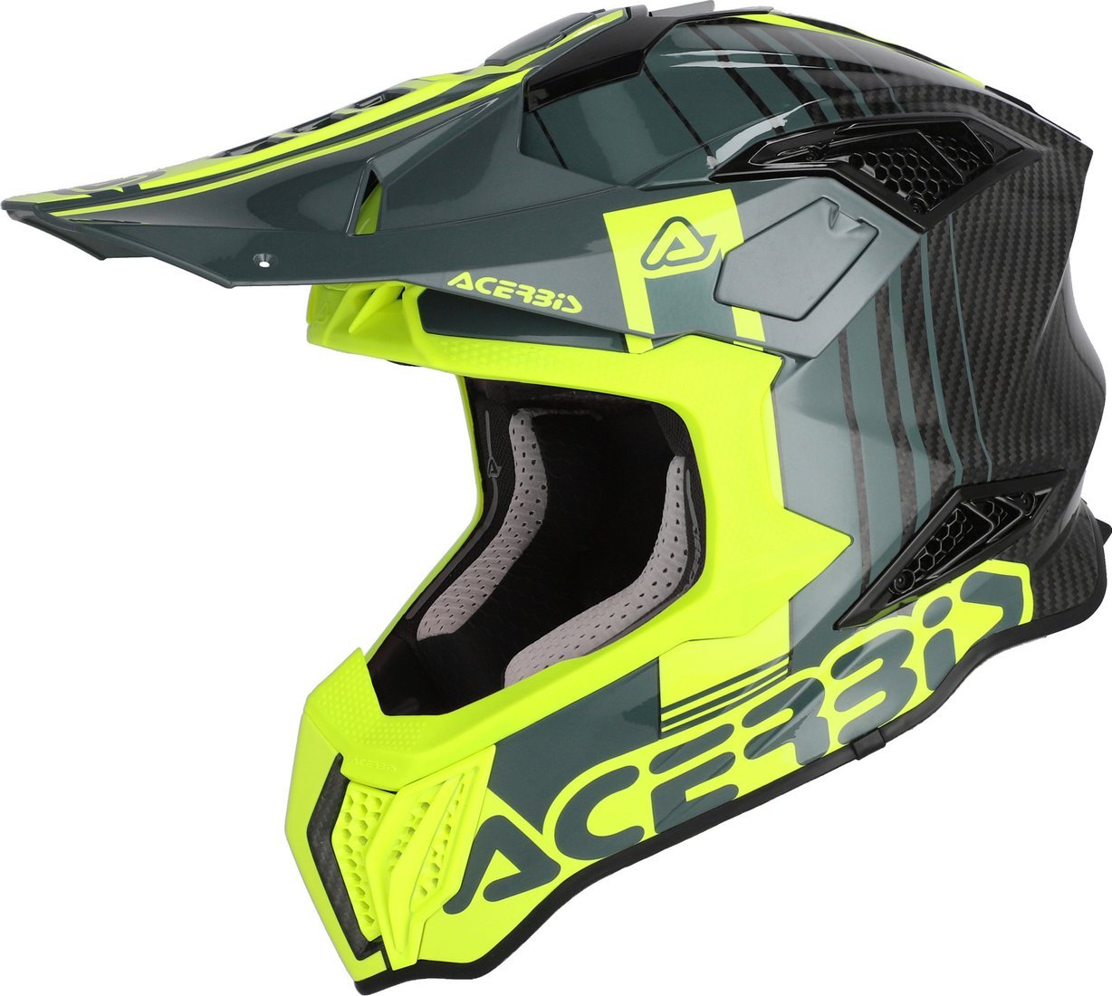 Мотошлем Acerbis Airstrike-C 0026832.457.064 (M, черный/флуоресцентный желтый)