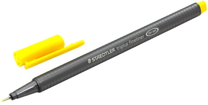 Ручка капиллярная Staedtler Триплюс 334-1 (желтый)