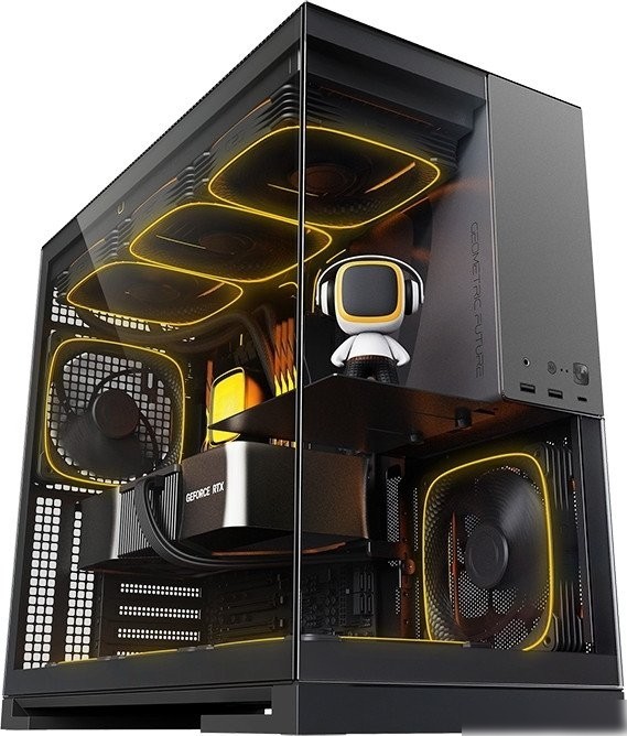 Корпус Geometric Future Model 5 5FAN (черный/серый)