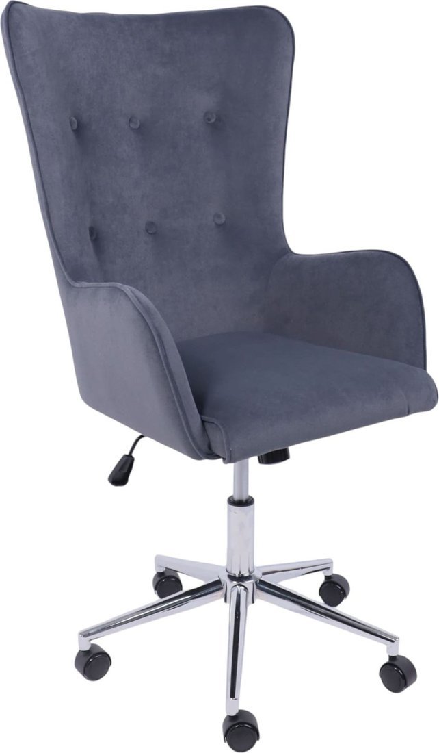 Офисное кресло AksHome Bella XL (chrome Kiton 713 Graphite велюр/графит)