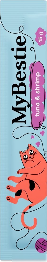 Лакомство для кошек MyBestie Тунец и Креветки (5x15 г)