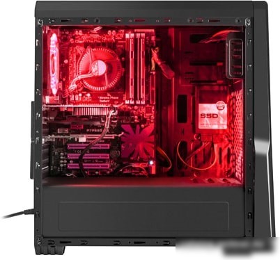 Корпус Genesis Titan 800 (красная подсветка)