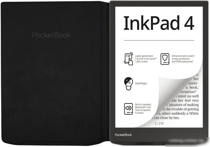 Обложка для электронной книги PocketBook Cover Flip для PocketBook 743 (черный)
