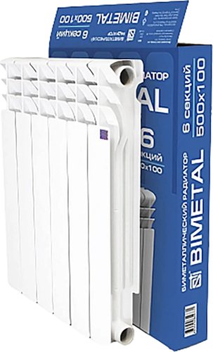 Биметаллический радиатор STI Bimetal 500/100 (6 секций)