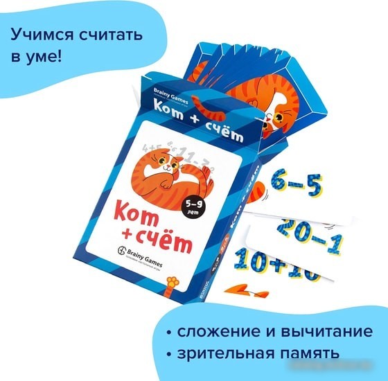 Развивающая игра Brainy Games Кот + счет УМ517