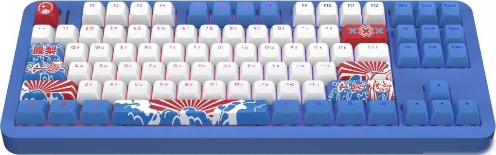 Клавиатура Red Square Alumix TKL Classic Pakuru (белый, g3ms Aquamarine)