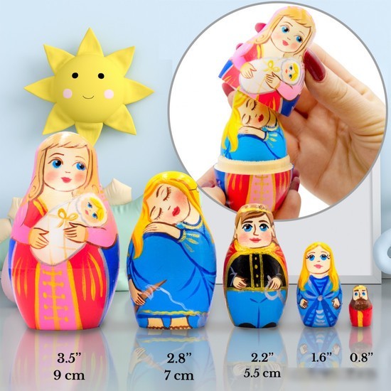 Развивающая игра Брестская Матрешка Спящая красавица (набор 5 шт)