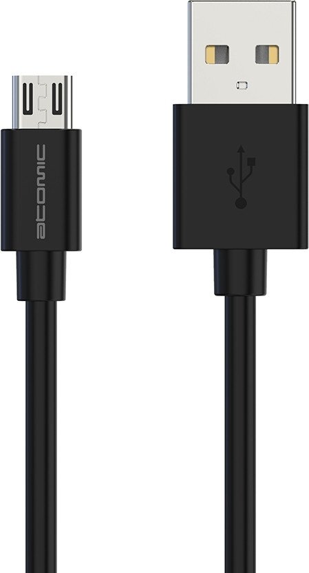 Кабель Atomic HQ-Base 30.240 USB Type-A - microUSB (1 м, черный)