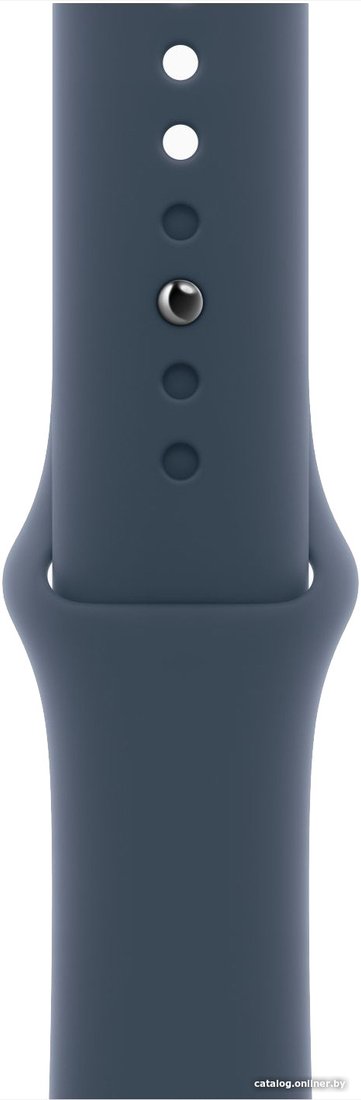 Умные часы Apple Watch Series 9 41 мм (алюминиевый корпус, серебристый/грозовой синий, спортивный силиконовый ремешок S/M)
