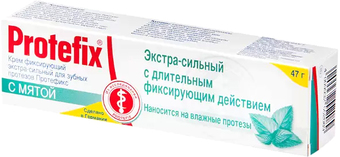 Крем для фиксации зубных протезов Protefix №1 с мятой 40 мл