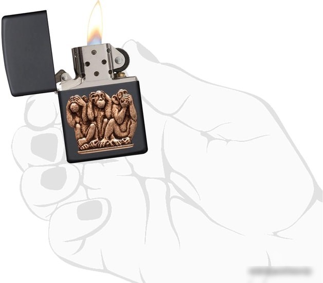 Зажигалка Zippo Three Monkeys 29409-000003