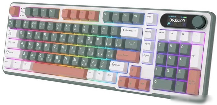Клавиатура Royal Kludge RK-S98 RGB Camping (RK Chartreuse)