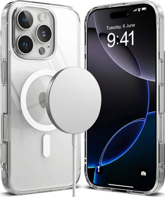 Чехол для телефона Ringke Fusion Magnetic Magsafe для iPhone 16 Pro Clear