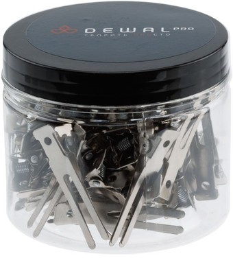 Зажим для волос Dewal CL939 (50 шт, серебристый)