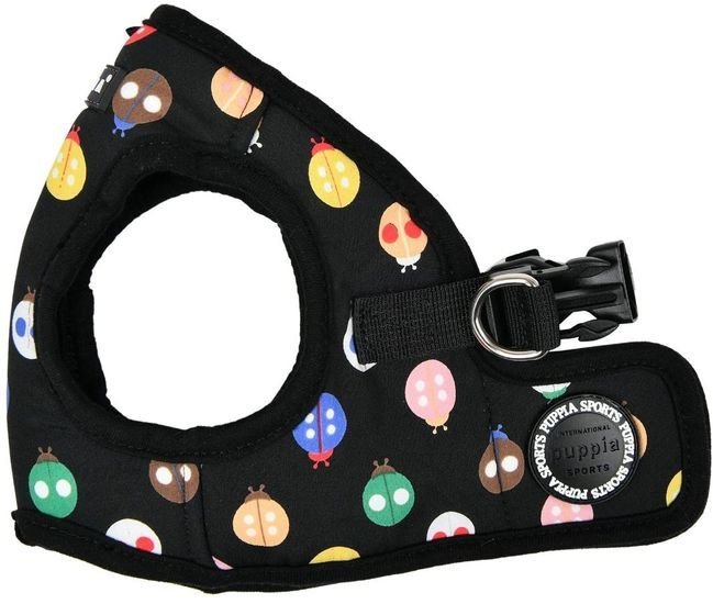 Шлейка-жилетка Puppia Lady Beetle-A PAWA-HB1957-BK-M (черный)