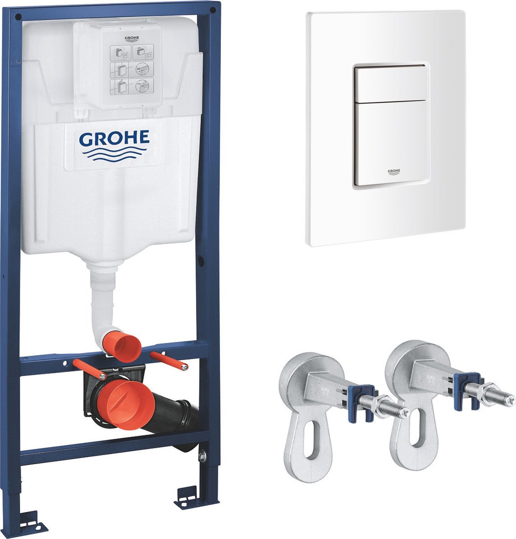 Унитаз подвесной Grado GD-W204T + GROHE Rapid Sl 38772SH0 (с кнопкой смыва)