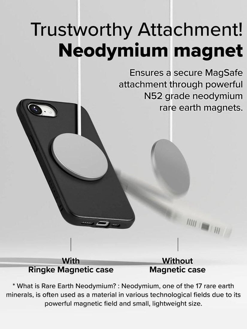 Чехол для телефона Ringke Onyx Magnetic для iPhone 16e Black