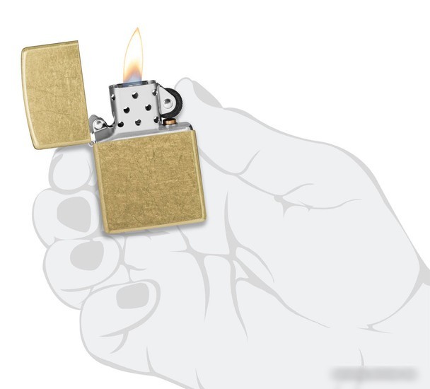 Зажигалка Zippo Street Chrome Classic Street Brass 48267