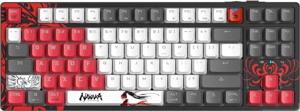 Клавиатура A4Tech Bloody WS87 Naraka (Bloody BLMS Red Plus)