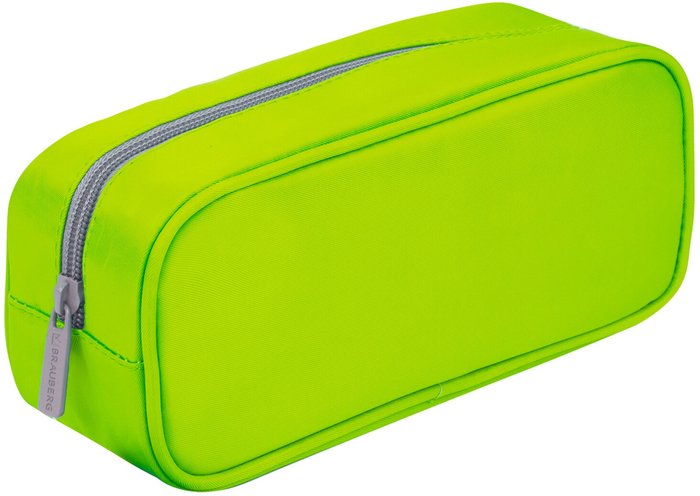 Пенал BRAUBERG King Size Neon Green 229020