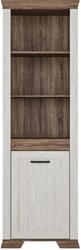 Шкаф распашной Black Red White Marselle REG1DP (ясень снежный/дуб сонома темный)