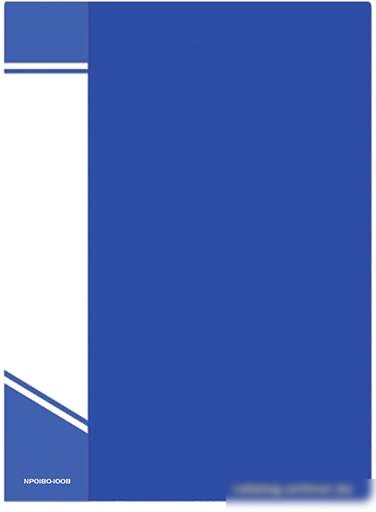 Папка для бумаг inФормат NP0180-100B с файлами (синий) Папка для бумаг inФормат NP0180-100B с файлами (синий)
