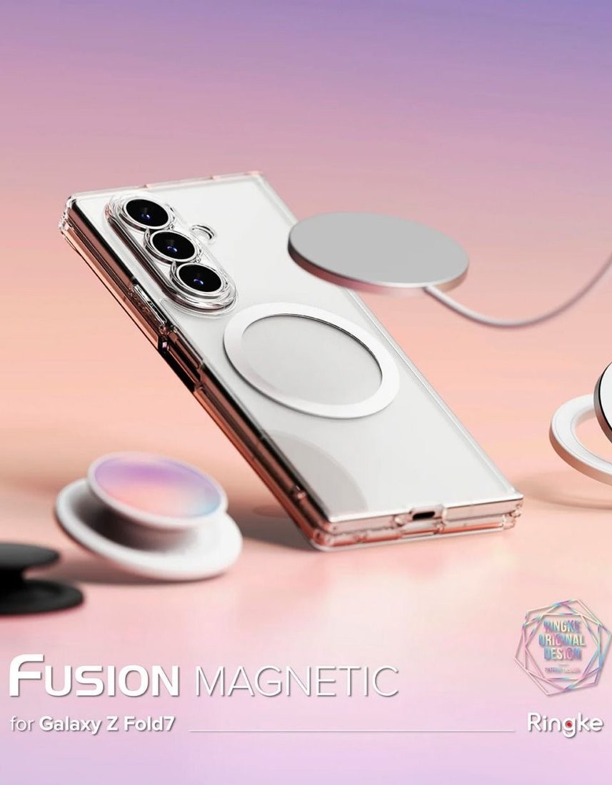 Чехол для телефона Ringke Fusion Magnetic для Galaxy Z Fold 7 Clear
