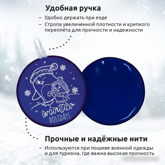 Ледянка Mega Toys МТ11317 46.5 см (темно-синий)